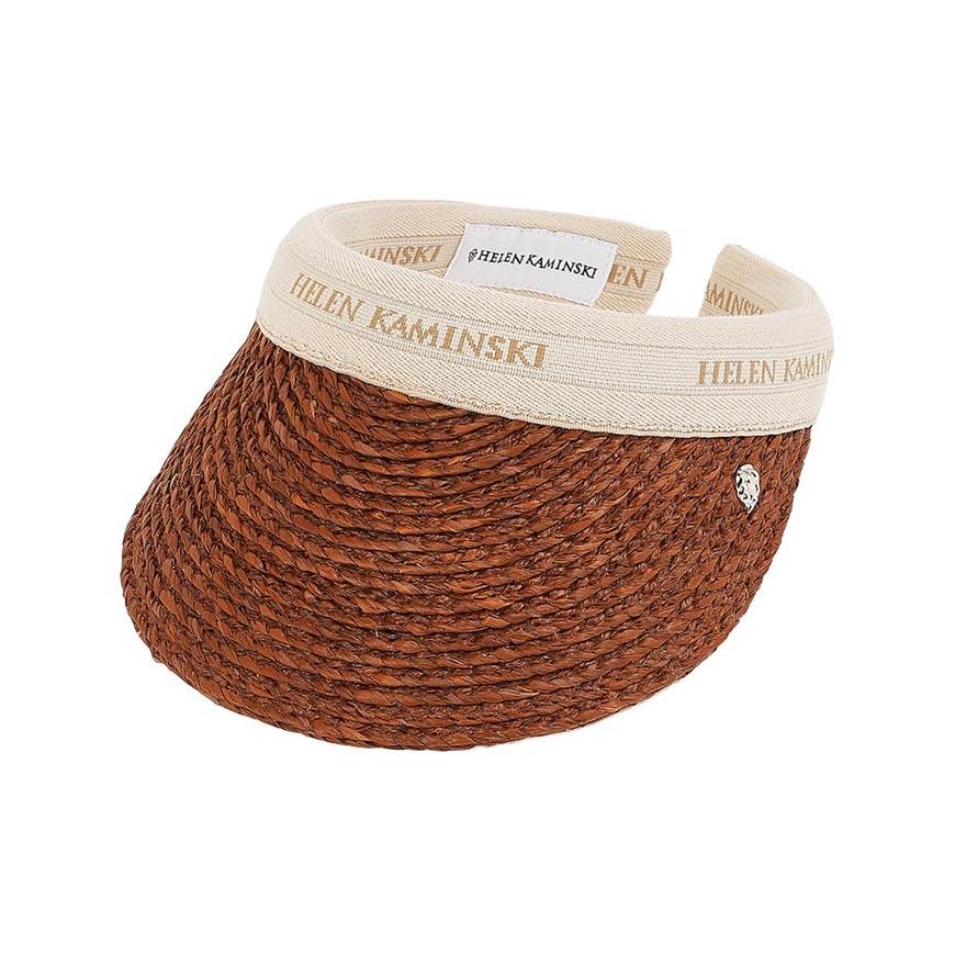 HELEN KAMINSKI Nutshell Natural Logo Bianca 8 Visor Hat Women’s Cap