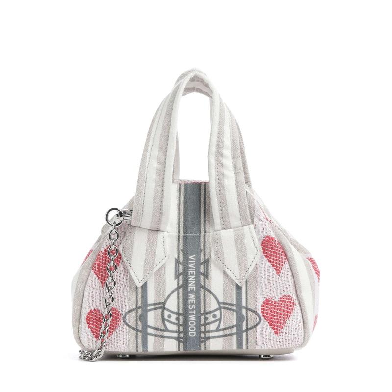 Vivienne Westwood Archive Mini Crossbody Bag White Leather