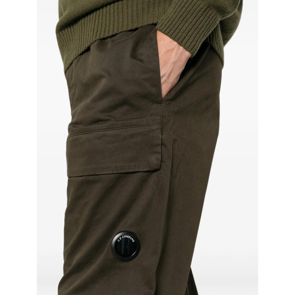 CP Company Stretch Satin Men's Cargo Pants Green