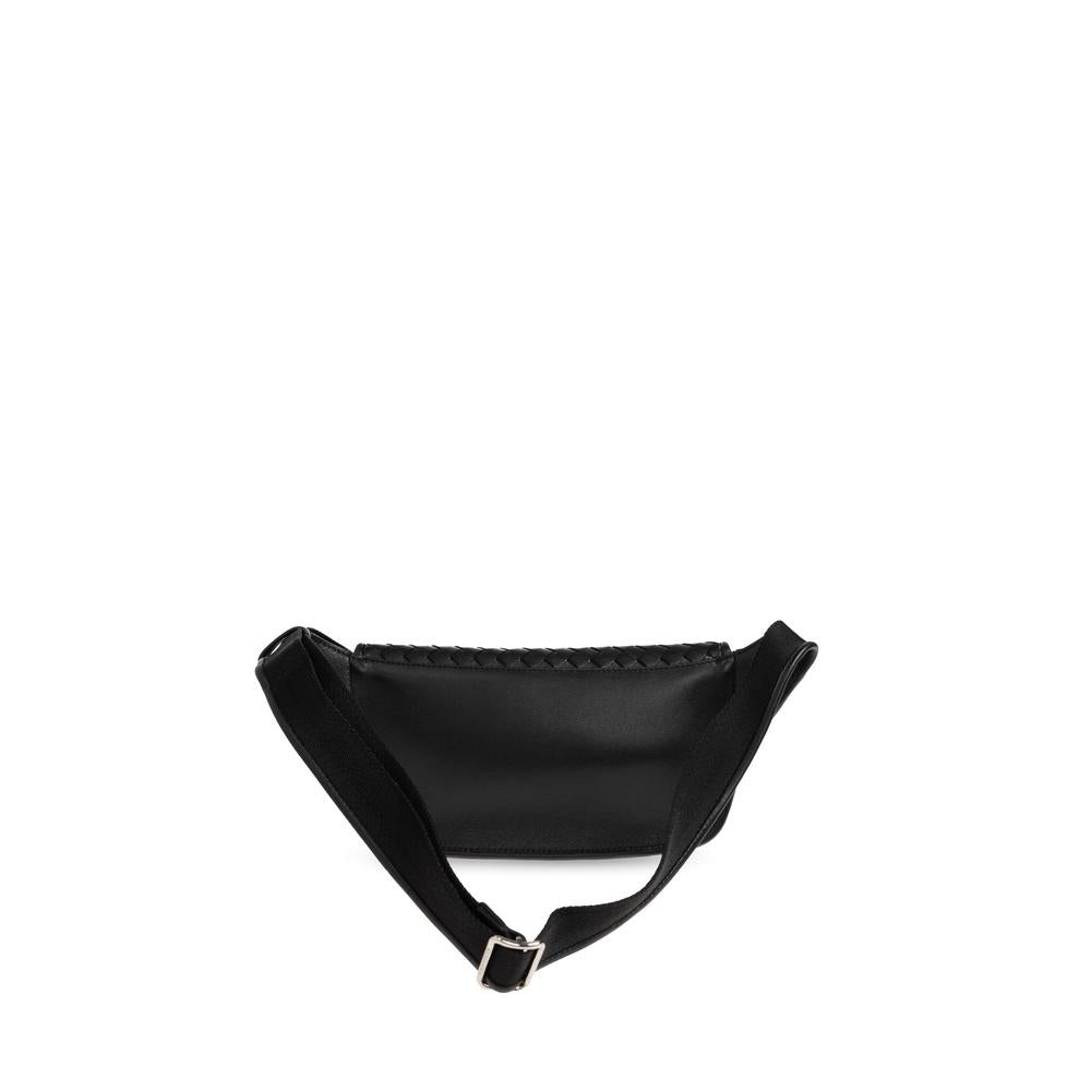 Bottega Veneta Black Leather Belt Bag