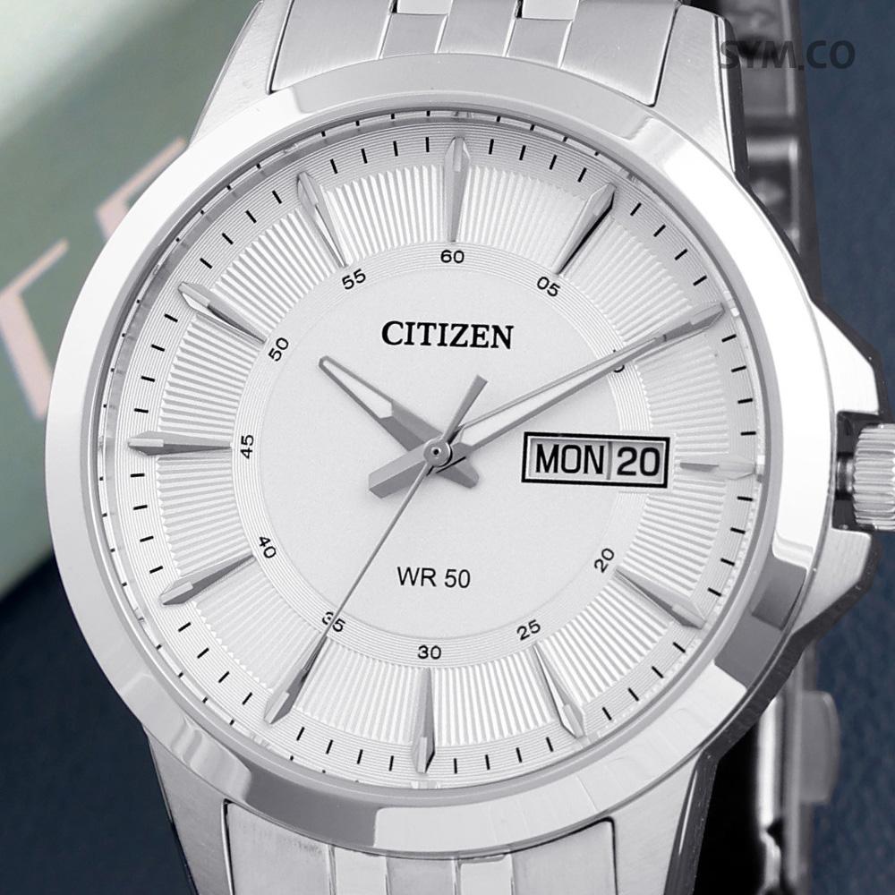 CITIZEN Day-Date Quartz Analog Classic Men’s Metal Watch BF201151A