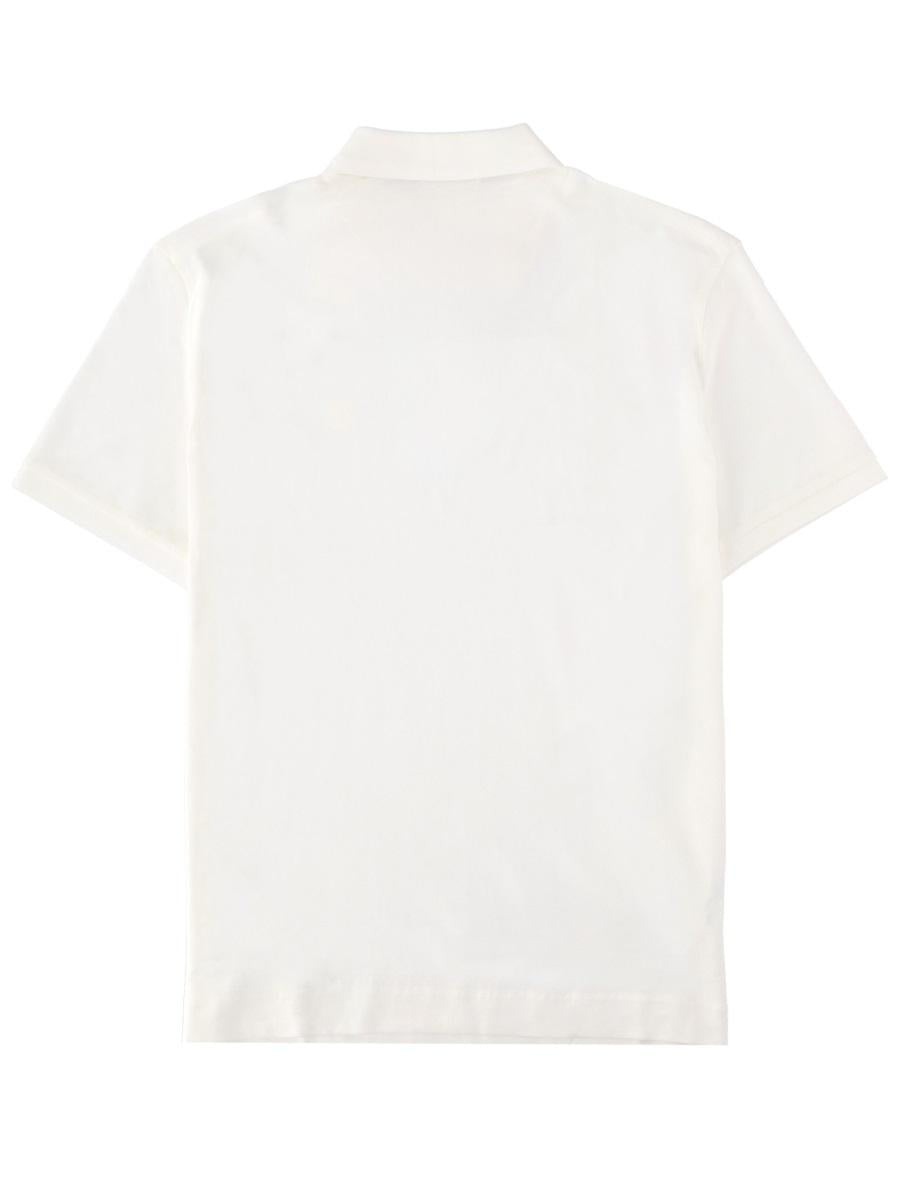 CP Company Short Sleeve Cotton Polo Shirt White Men