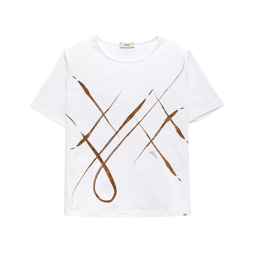 Herno Women’s Short Sleeve T-Shirt JG000277D 52009 1081