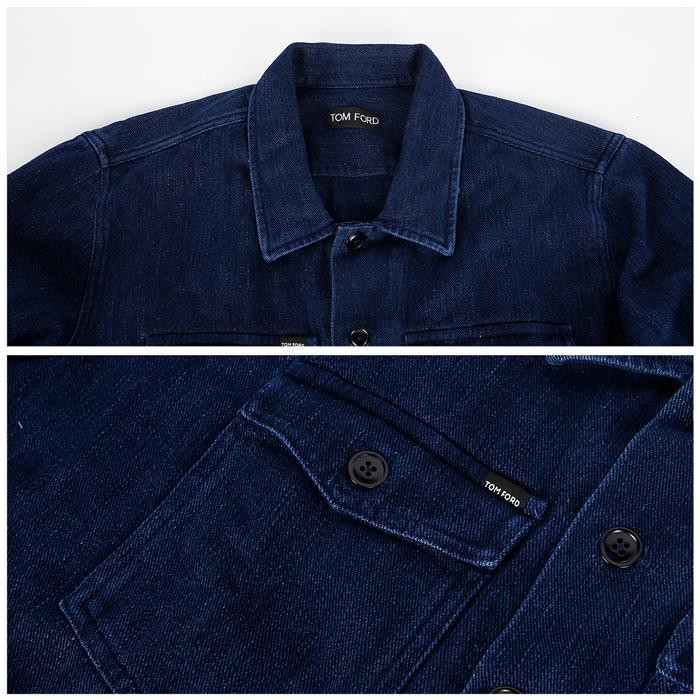 TOM FORD Denim Long Sleeve Shirt HXH003 FMC113S24 HB902