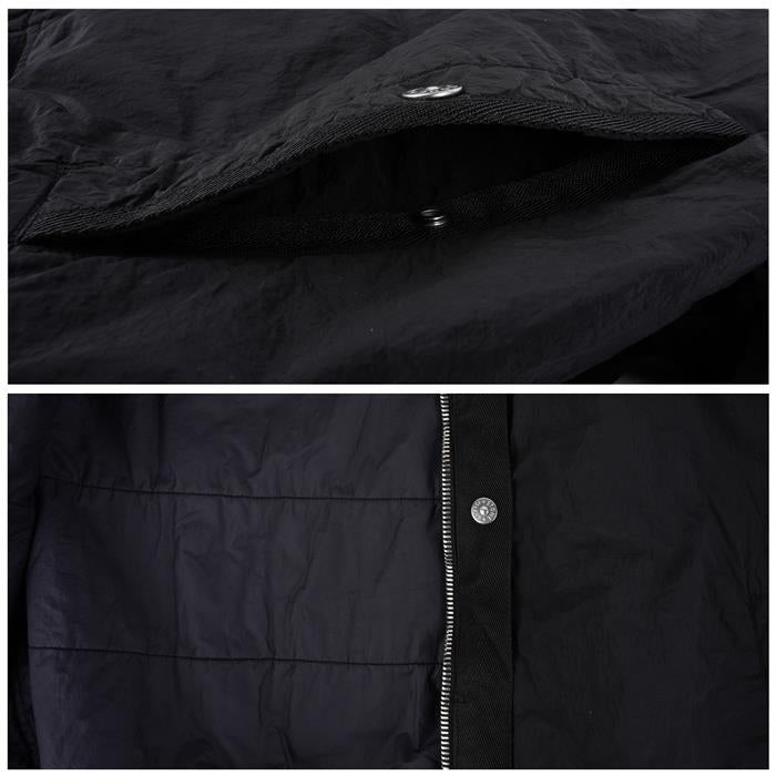 STONE ISLAND Nylon Metal Pocket Anti-Drop Bomber Jacket Black