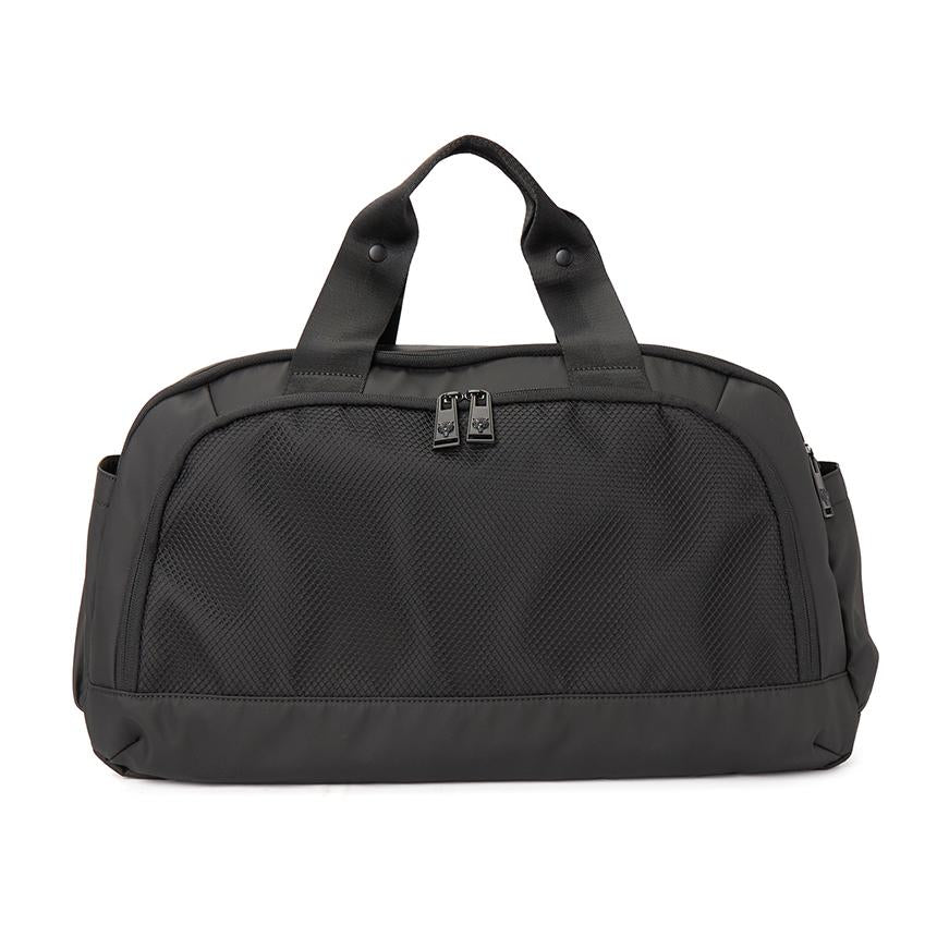 PLEIN SPORT Men’s Duffel Bag Black Nylon Tote Bag