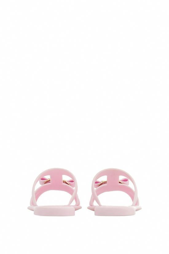 Ferragamo Leather Mule Slide Sandals 01J325779975 LIGHT PINK DOM