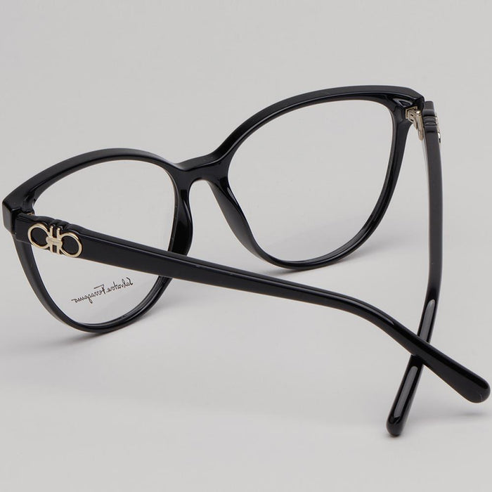 Ferragamo Cat Eye Acetate Eyeglass Frames Unisex SF2901 001