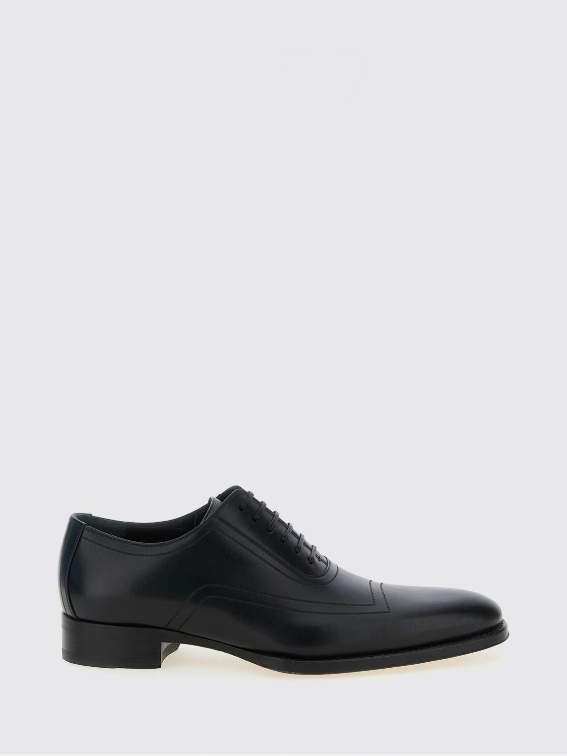 GUCCI Black Leather Oxford Dress Shoes