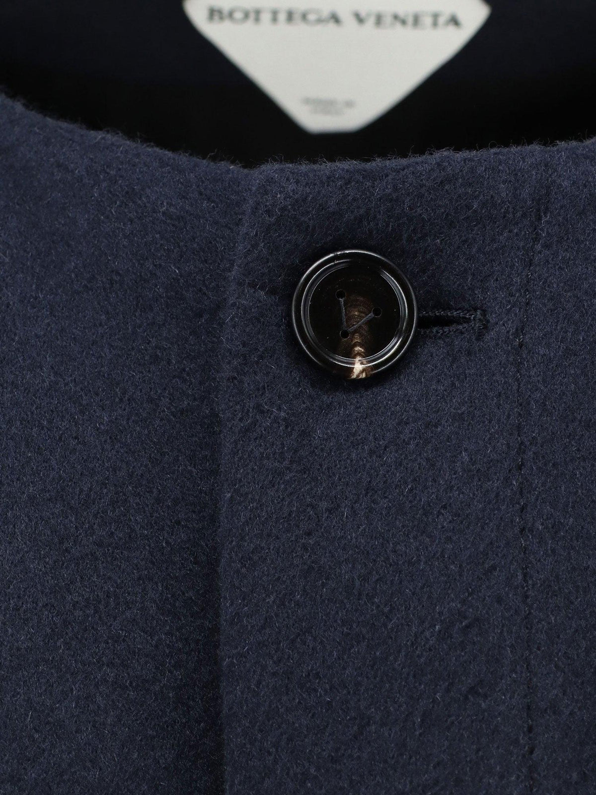 Bottega Veneta Black Wool Long Coat Women’s