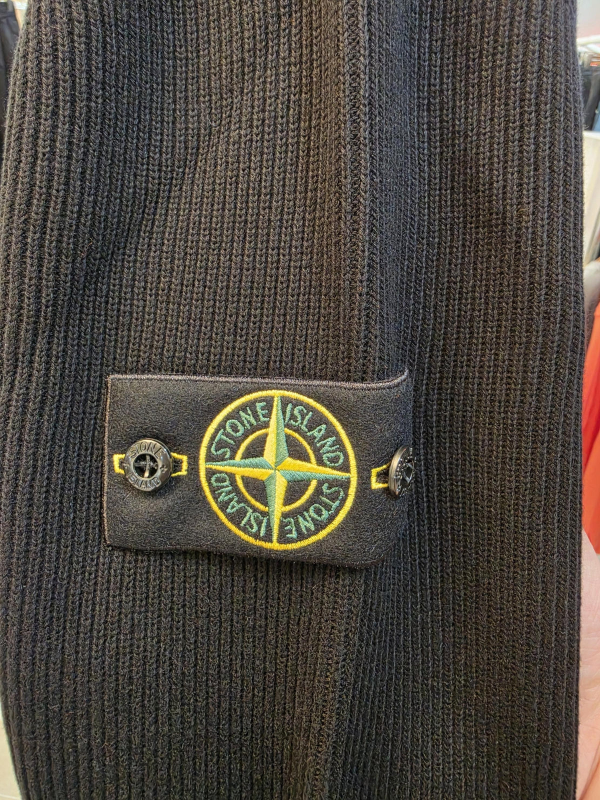 STONE ISLAND Soft Organic Cotton Sweater Black Men’s Knit To 5100154 S00D8 V0029