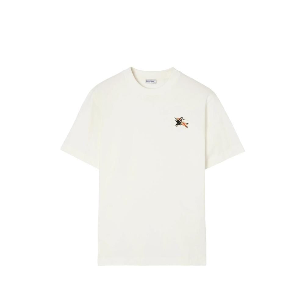 BURBERRY Short Sleeve Cotton T-Shirt Men Black