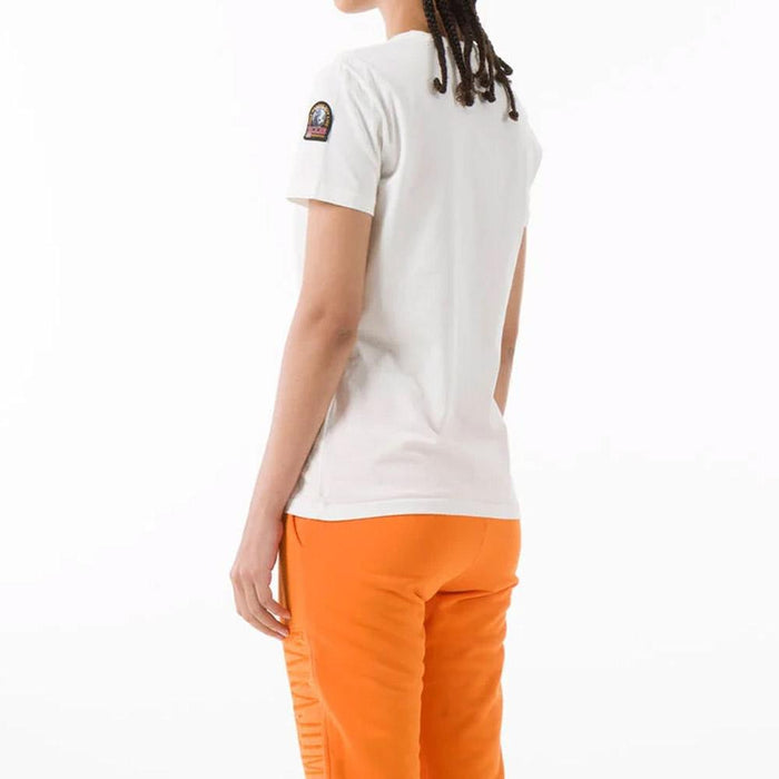 Parajumpers Logo Patch Slim Fit Short Sleeve T-Shirt White