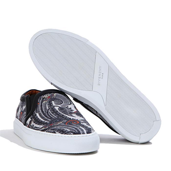 GIVENCHY Moss Pattern Slip-On Low-Top Sneakers White