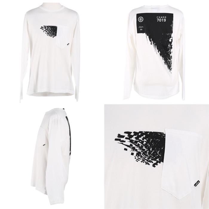 STONE ISLAND Shadow Project White Long Sleeve T-Shirt Men's