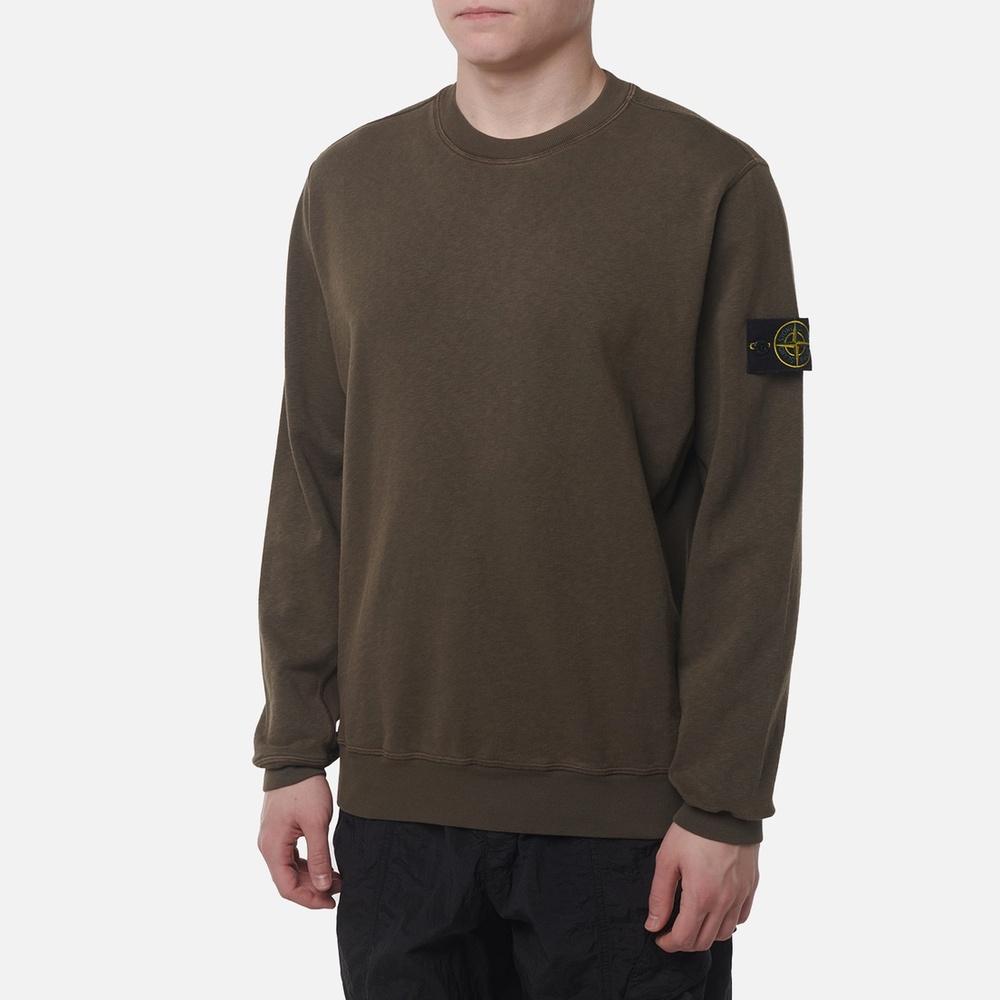 STONE ISLAND Malfile Fleece Crewneck Sweatshirt Men V0154