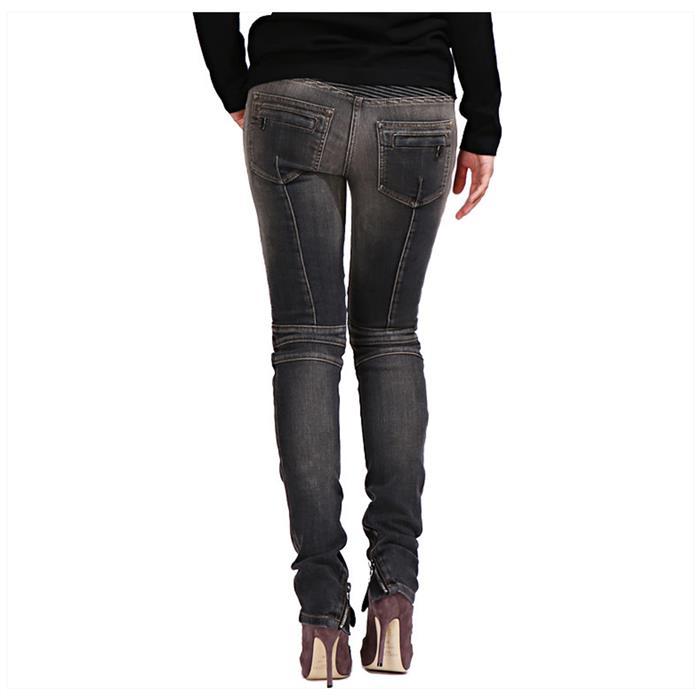Balmain Women’s Washed Biker Denim Pants 5357 181N C0100
