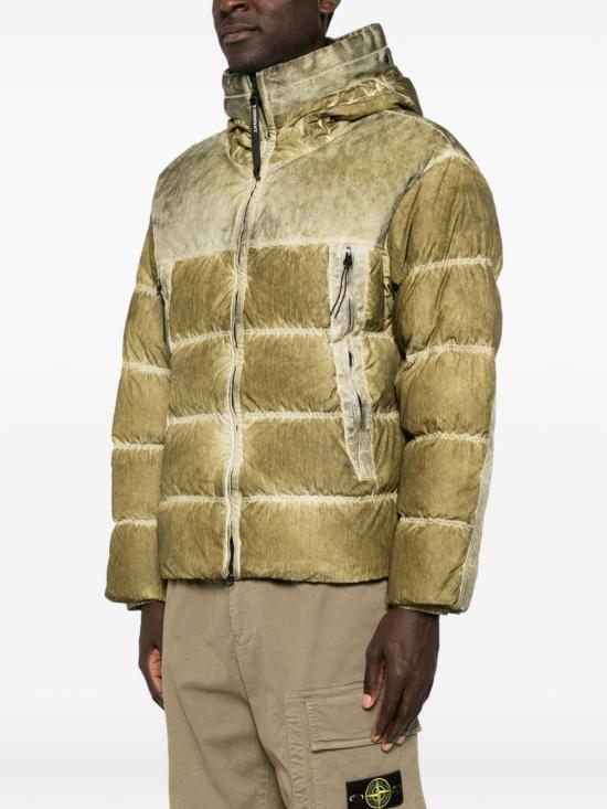 CP Company Kaki Leather Jacket Men’s R20 Re Color Style