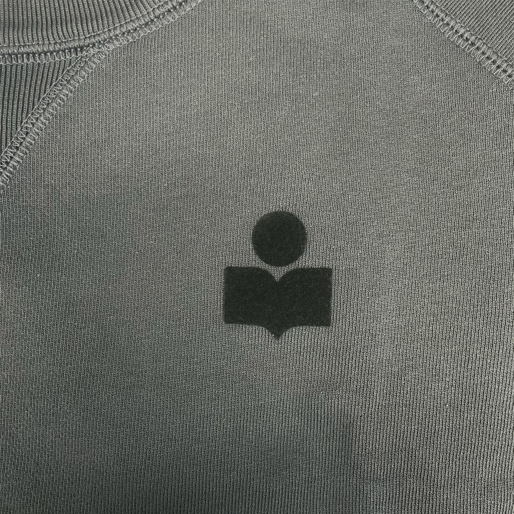 Isabel Marant Slate Cropped Sweatshirt SW0005FA A1M07E 02SE