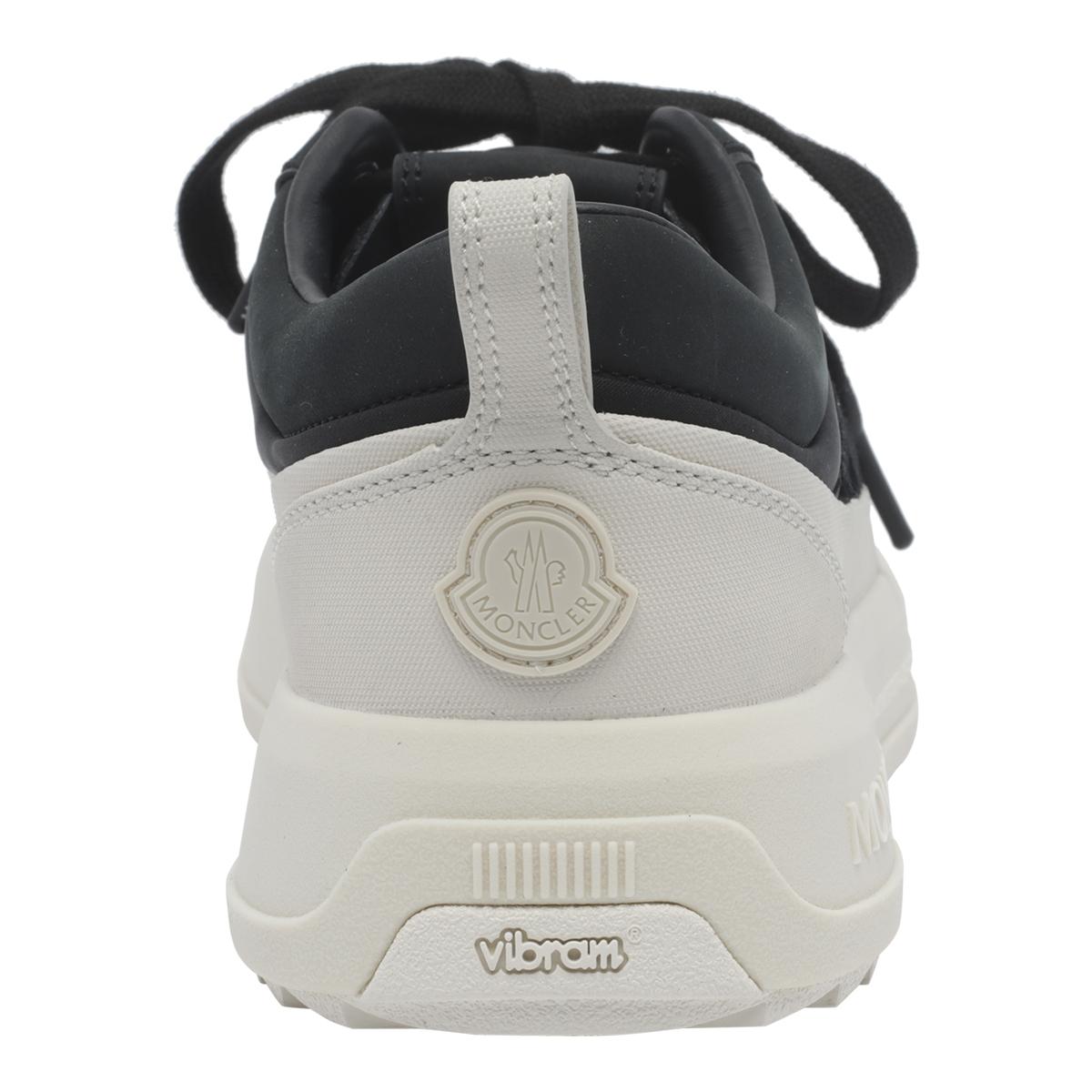 Moncler Black Leather Low-Top Sneakers