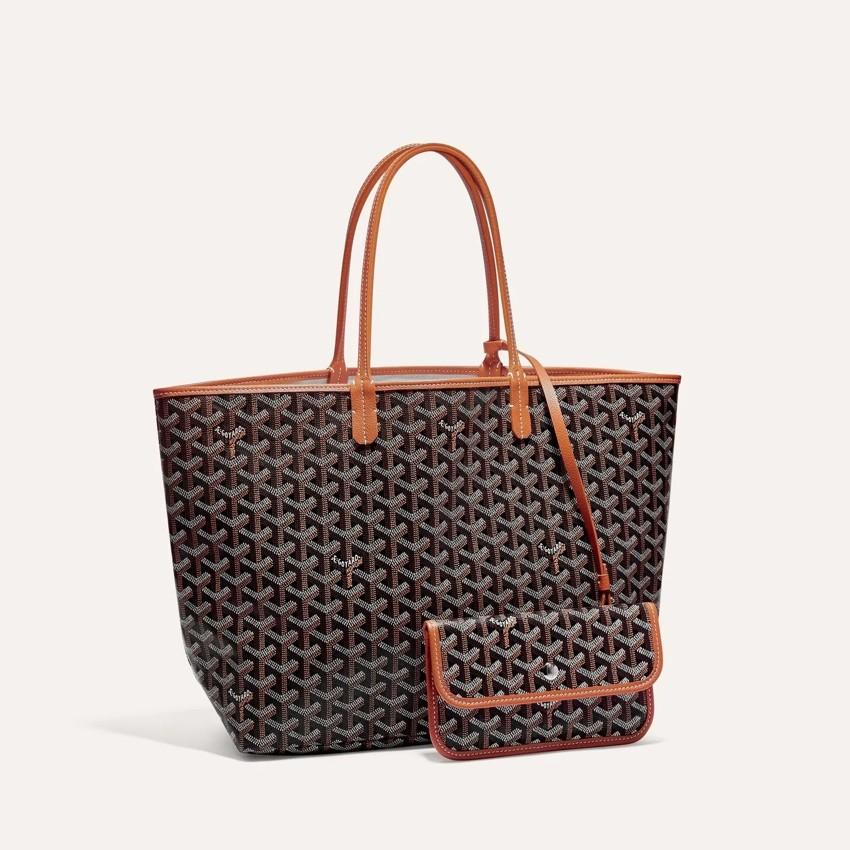 GOYARD Saint Louis PM Tote Brown Black Tan Women’s Bag
