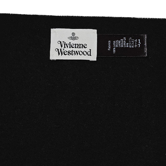 Vivienne Westwood Wool Scarf Black Unisex