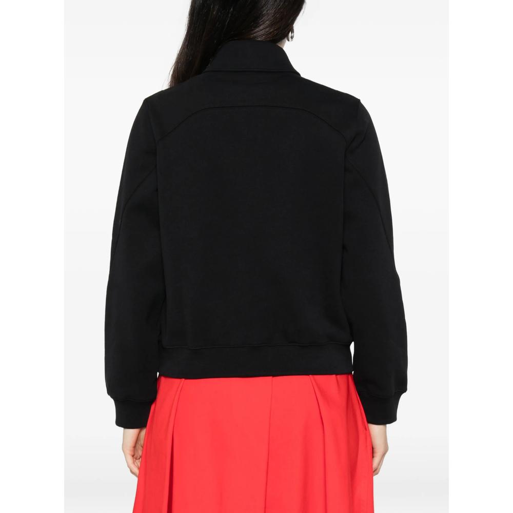 Maison Kitsune Black Cotton Logo Sweatshirt for Women
