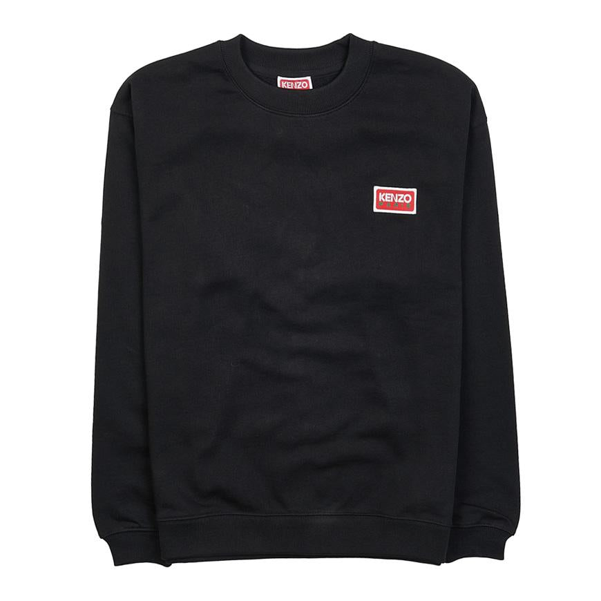 KENZO Women’s Logo Print Sweatshirt Black Cotton