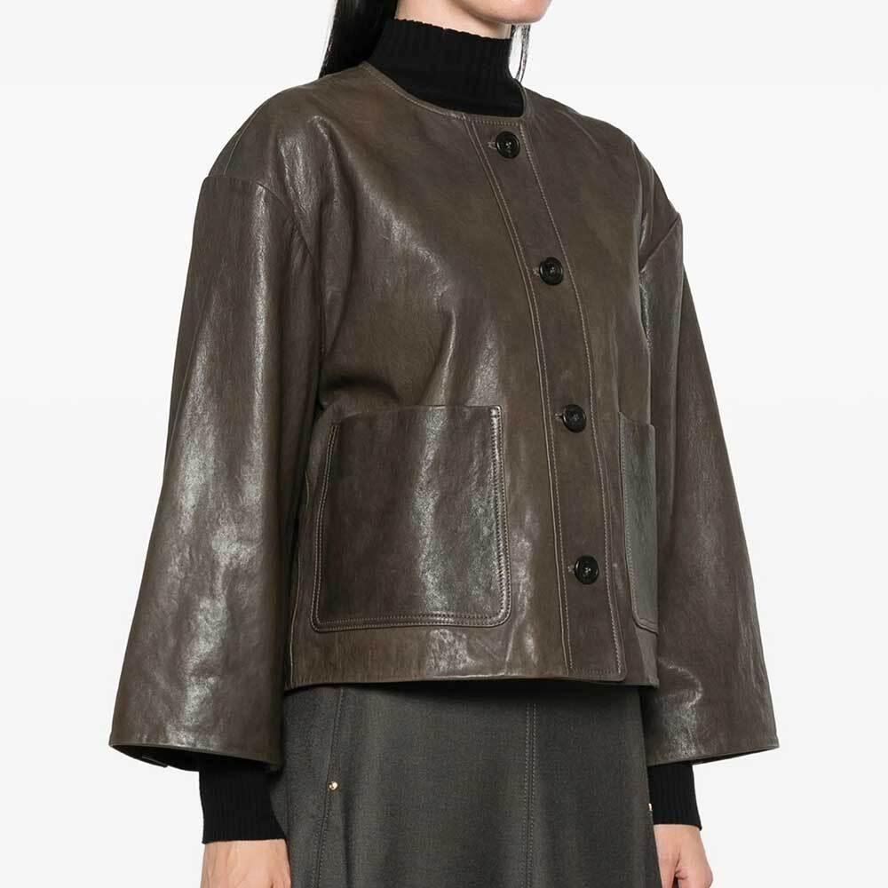 Max Mara Leather Kali Jacket for Women 254460 31600
