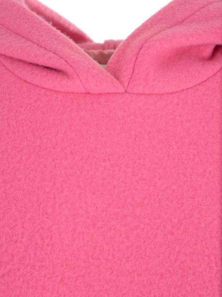 MSGM Pink Wool Knit Hoodie Sweater for Women 3342MDM110 227801 13