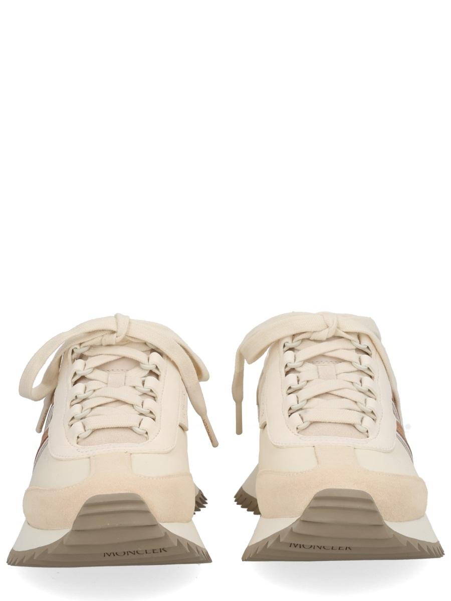 Moncler White Leather Low-Top Sneakers Women’s