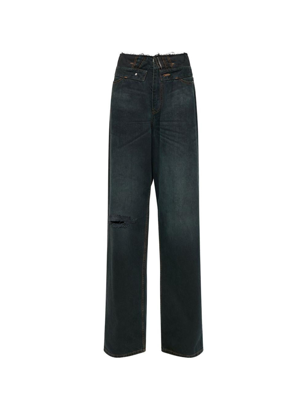 Maison Margiela Gray Denim Jeans for Women