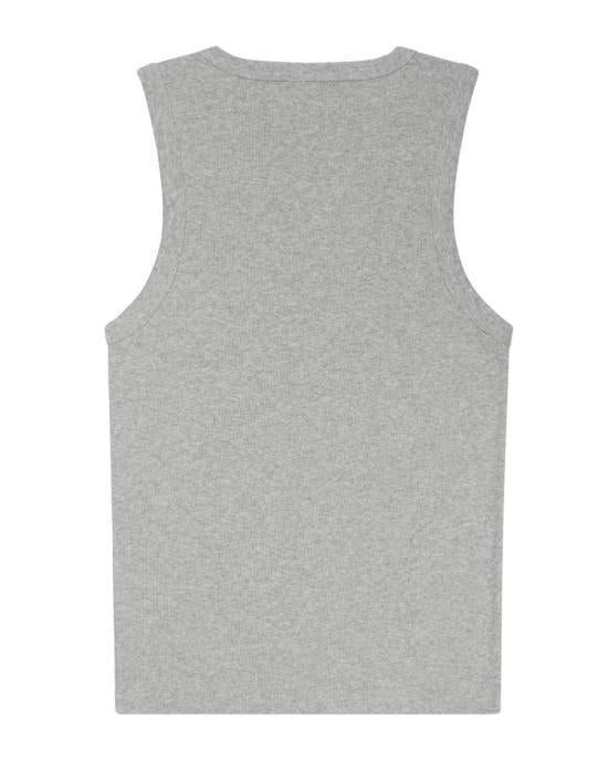 Entire Studios Grey Marle Sleeveless T-Shirt for Men ENTU261 PRSL 045