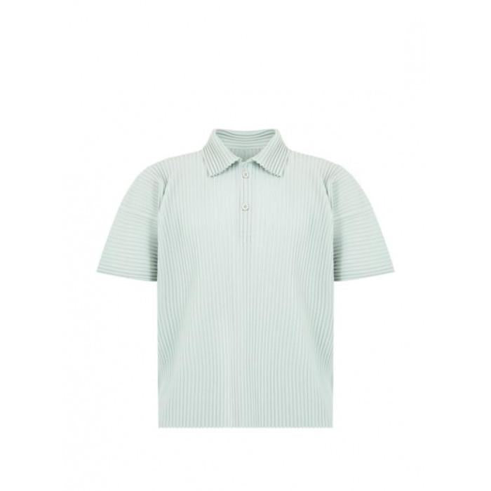 Issey Miyake Homme Plisse Monthly Color June Men's Pleated Polo Shirt