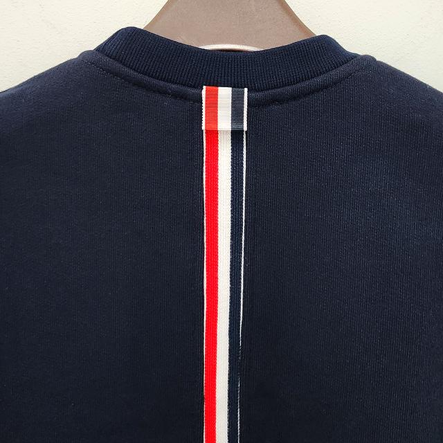THOM BROWNE Women’s Classic Back Logo Tricolor Sweatshirt Navy