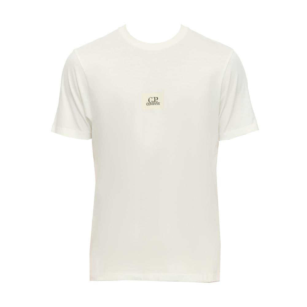 CP Company Square Logo T-Shirt White Men's Top