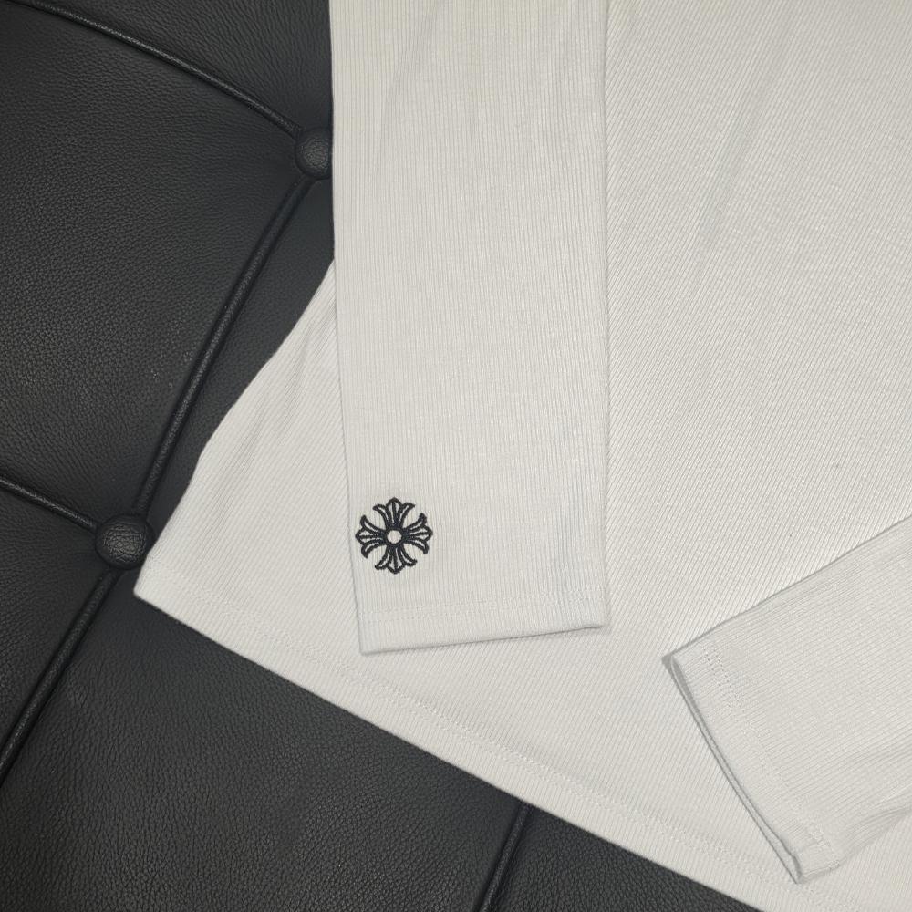 Chrome Hearts White Knit Long Sleeve T-Shirt Unisex