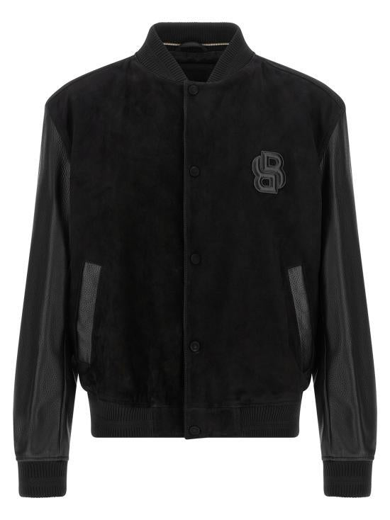 HUGO BOSS Black Zip-Up Jacket for Men