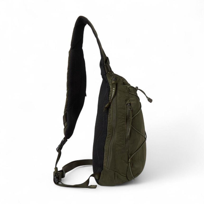 CP Company Unisex Crossbody Bag Green Nylon