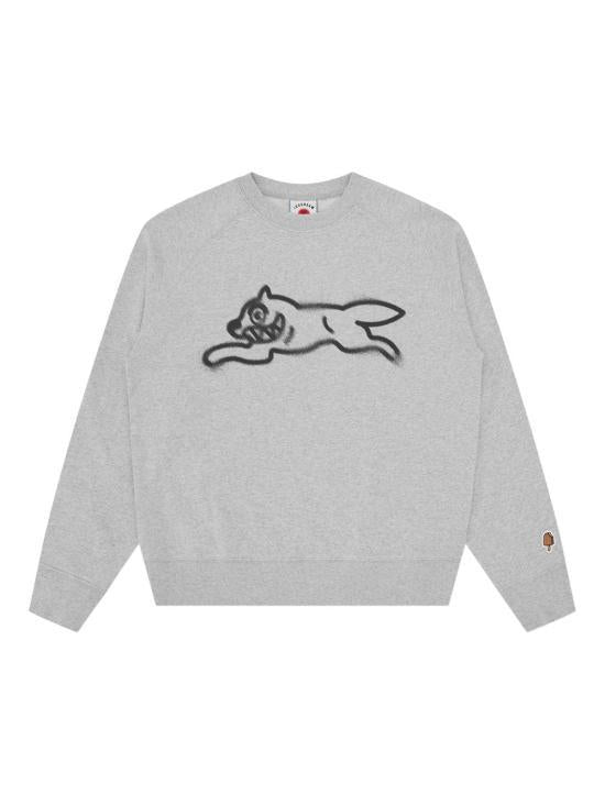 ICECREAM Heather Grey Long Sleeve Sweatshirt for Men IC25429 HEATHER GREY DOM