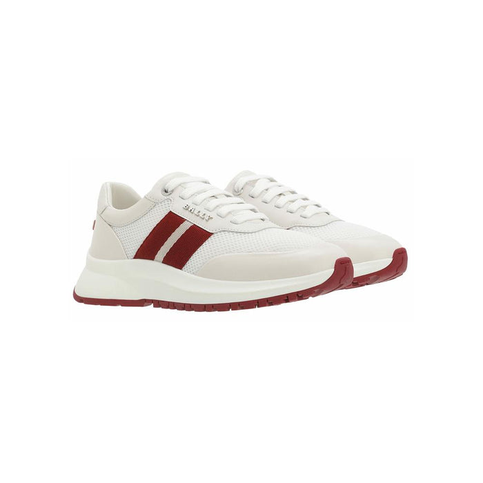 BALLY White Stripe Low-Top Sneakers 6300206