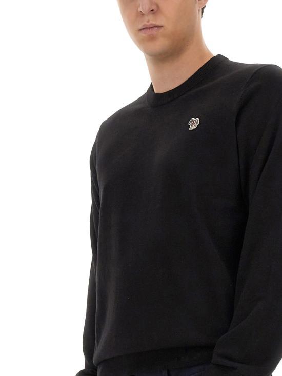 Paul Smith Black Round Neck Knit Sweater for Men M2R200YZL 2185879