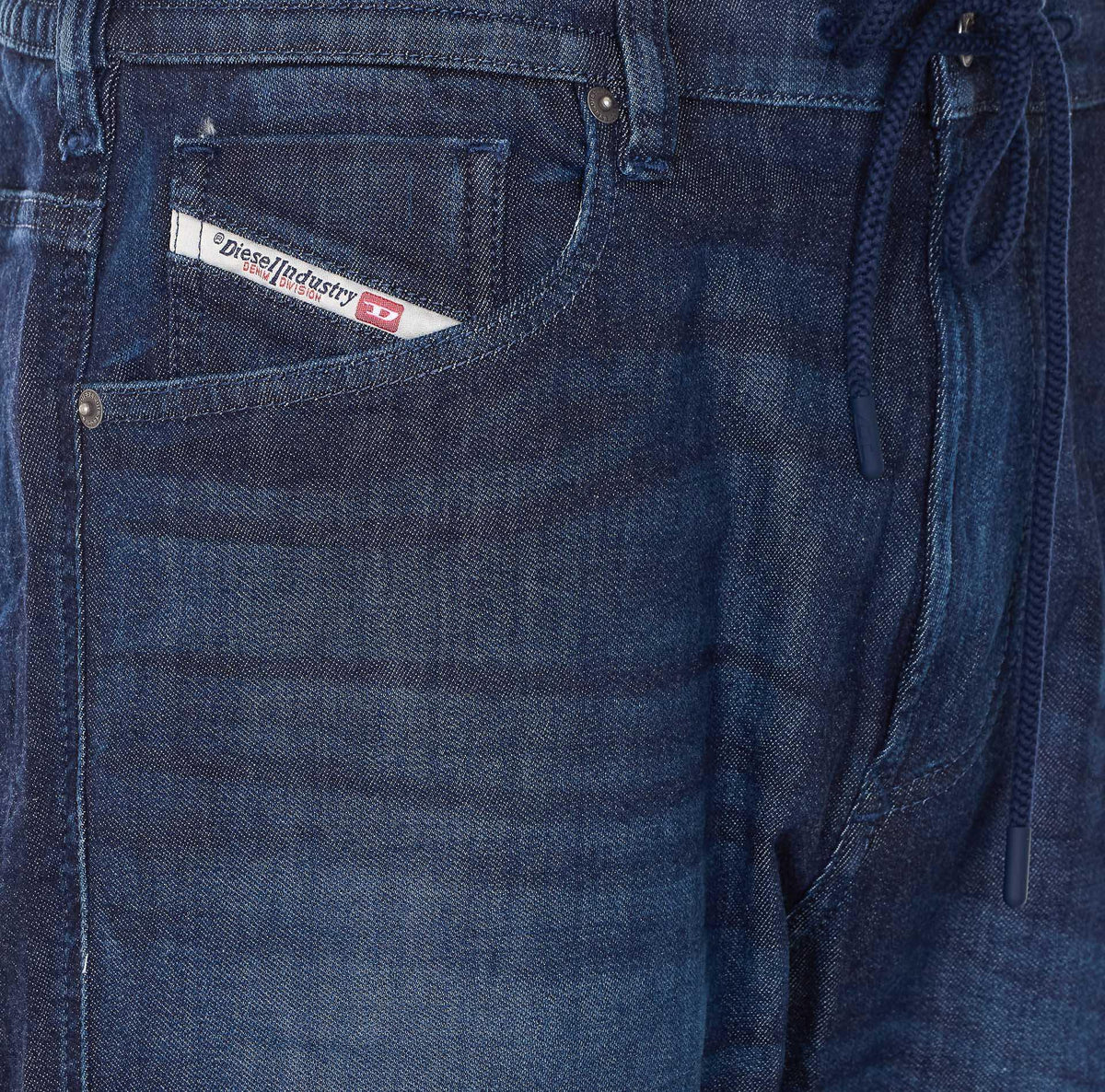 DIESEL Black Slim Fit Denim Jeans for Men