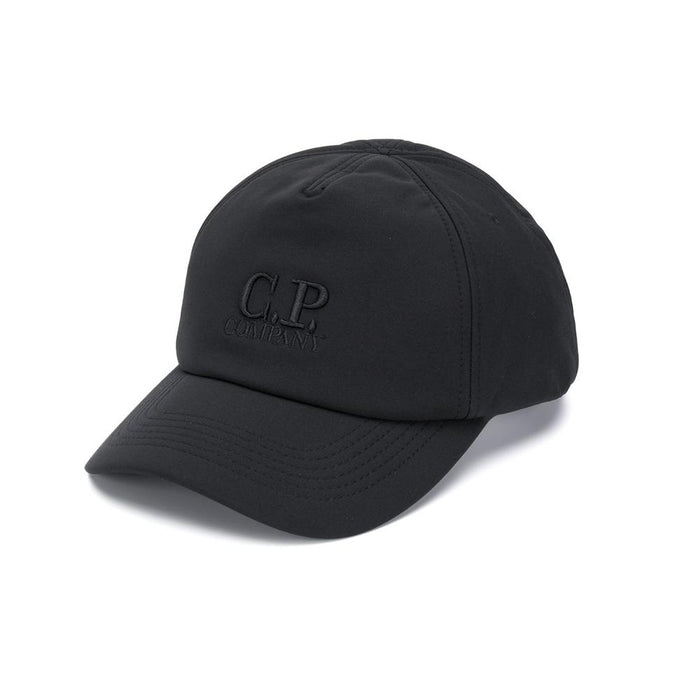 CP Company Signature Logo Embroidered Black Cap