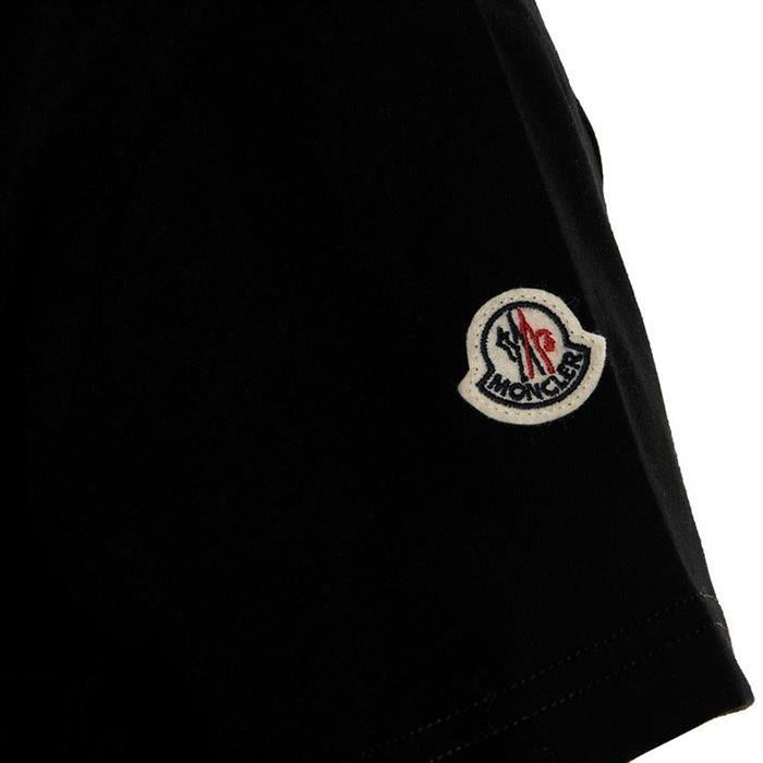Moncler Logo Patch Short Sleeve T-Shirt Black 8C73200