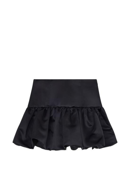 GANNI Mini Skirt Women’s Short Skirt A1090241 099 BLACK DOM