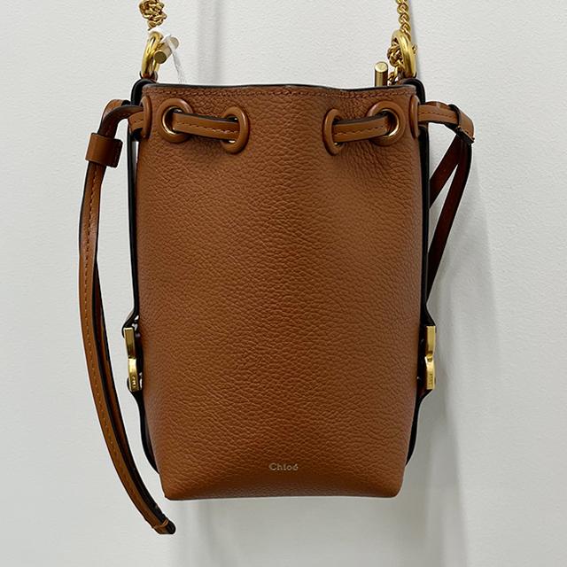 Chloe Marc ie Micro Bucket Bag Leather Shoulder Bag Beige