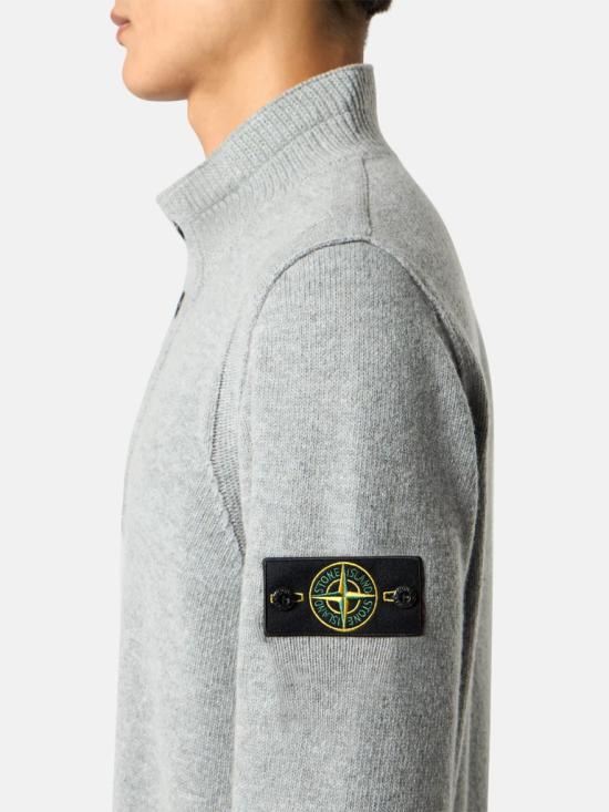 STONE ISLAND Turtleneck Knit Sweater Men’s 5100040 S00A3 V0M60 GREY MELANGE DOM