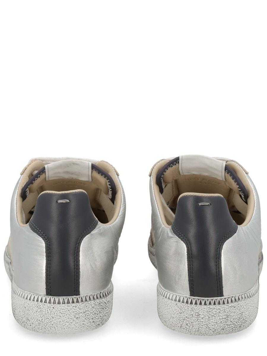 Maison Margiela White Leather Low-Top Sneakers