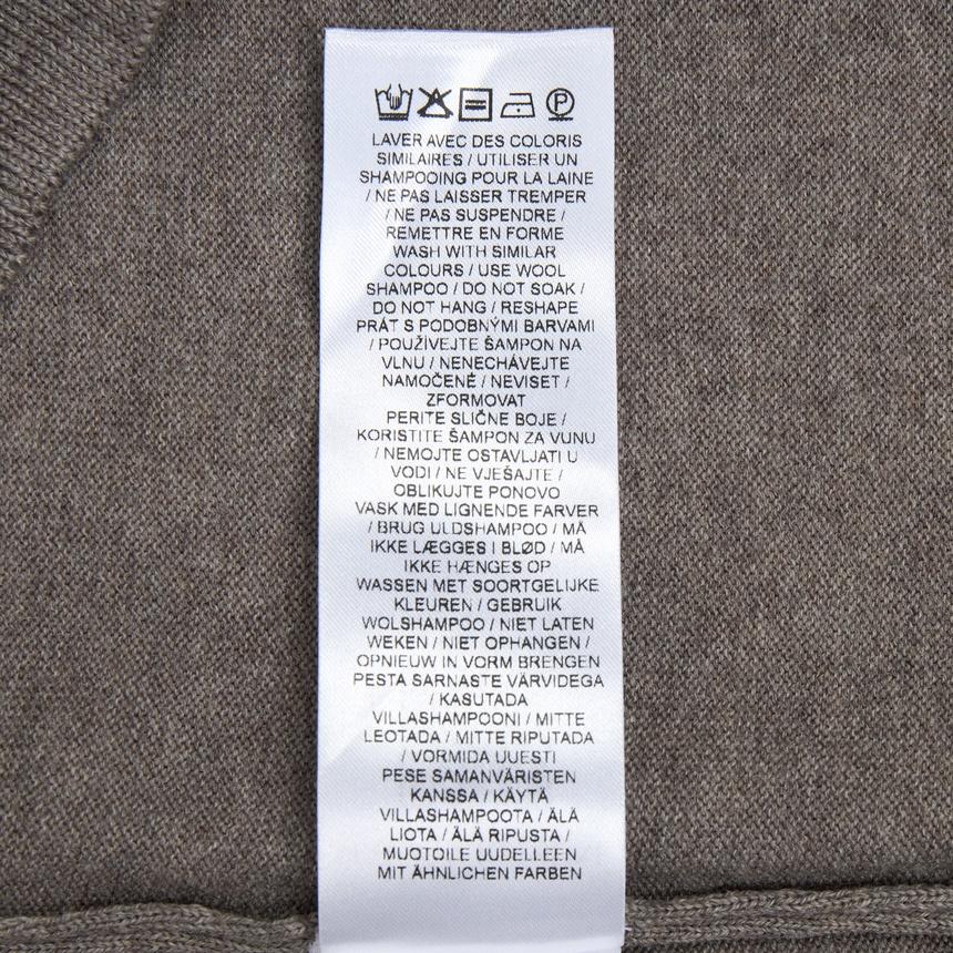 Maison Kitsune Profile Fox Logo Men’s Wool Cardigan Gray